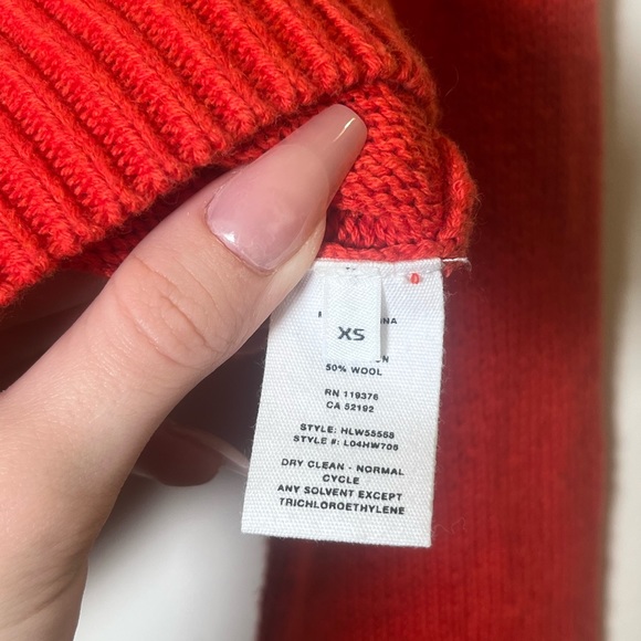 Helmut Lang Cropped Red Sweater - Picture 4 of 4